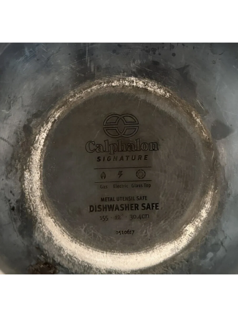 CALPHALON SIGNATURE Nonstick 12 Inch Flat Bottom Wok PAN + LID SET